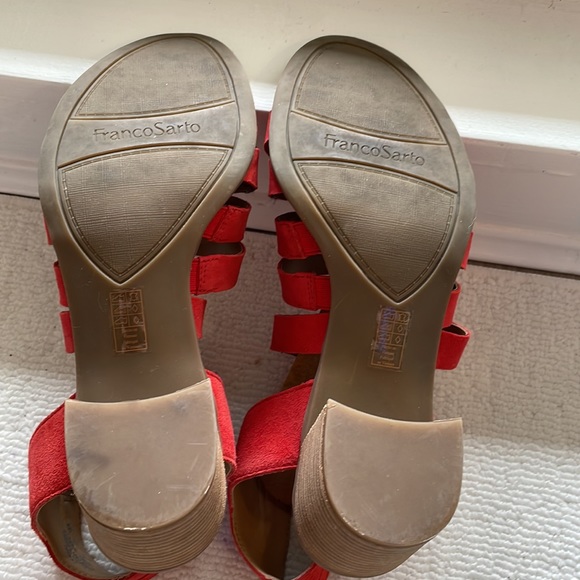 Franco Sarto Red Strappy Heel - Picture 4 of 4